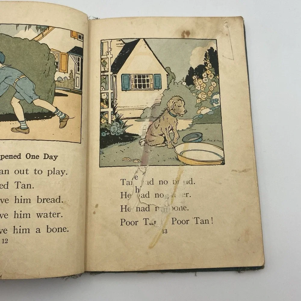 Antique 1928 Story‎ and Study Reader Playfellows A Primer Illustrated Hardcover